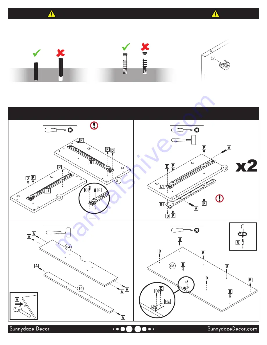 Sunnydaze Decor DTA-287 Manual Download Page 4