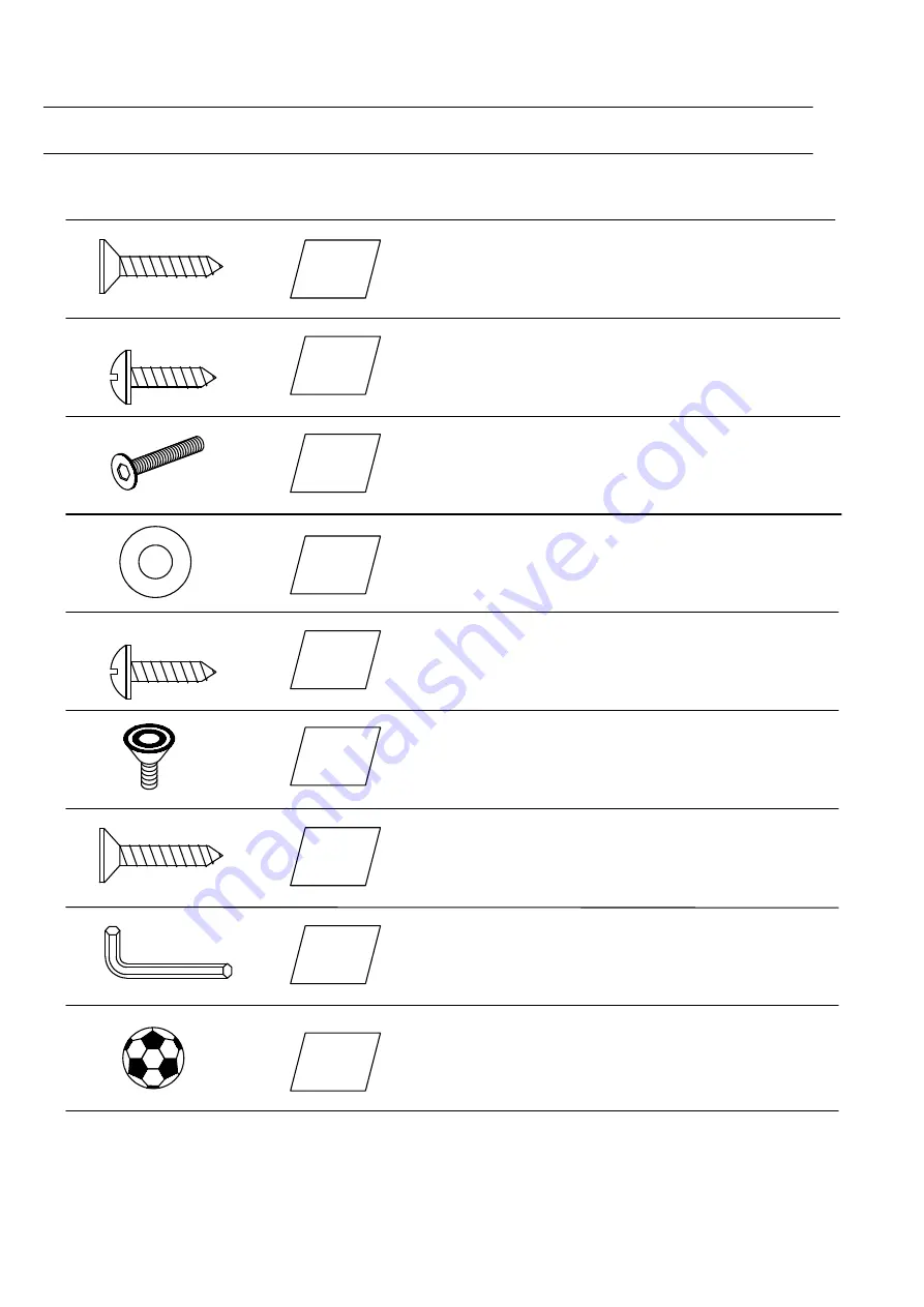 Sunnydaze Decor Foosball Table Assembly Instructions Manual Download Page 2