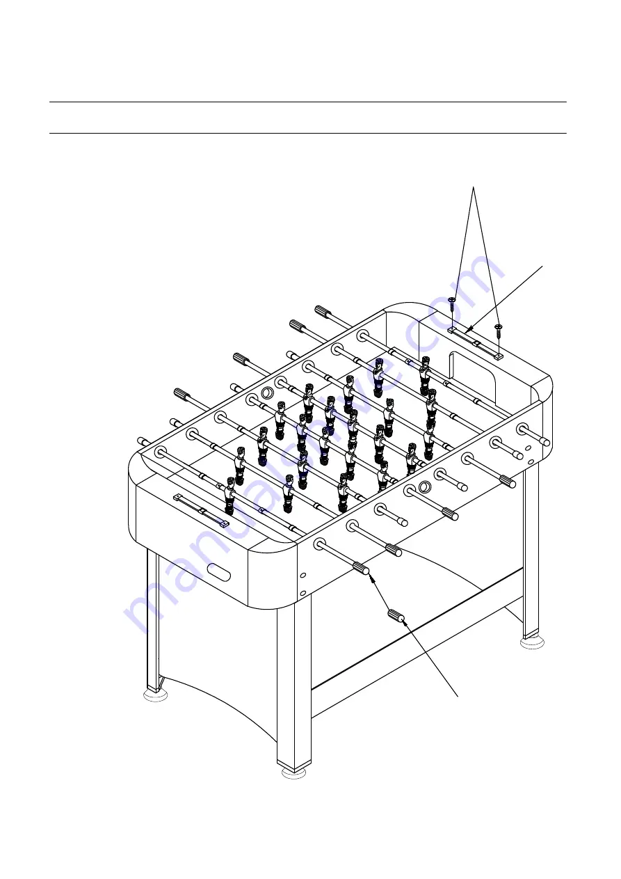 Sunnydaze Decor Foosball Table Assembly Instructions Manual Download Page 10