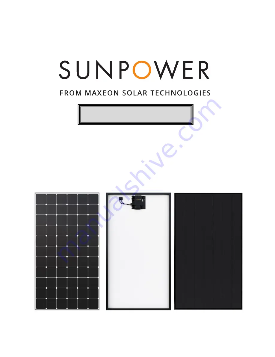 SunPower SPR-MAX5-390-E3-AC Скачать руководство пользователя страница 60