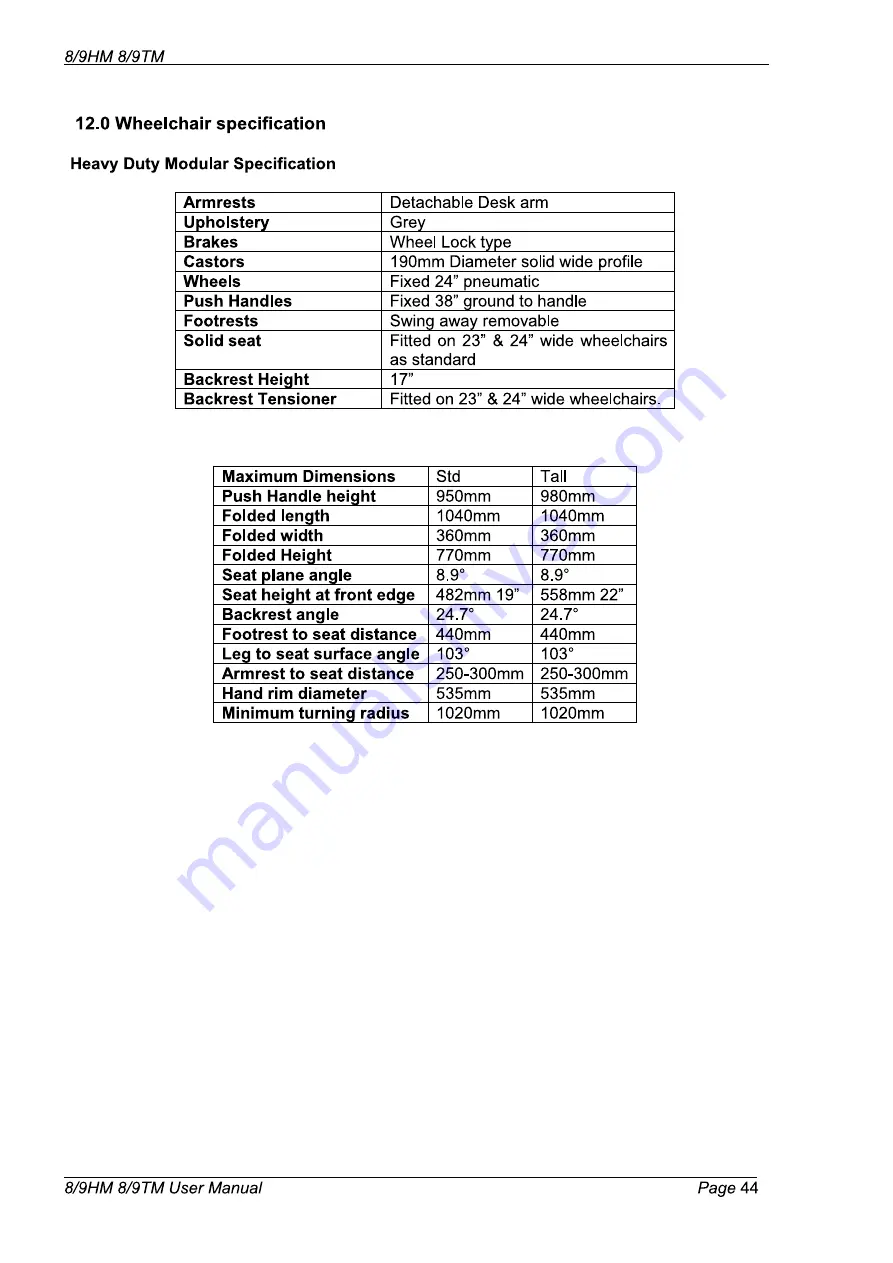 Sunrise Medical Lomax HDM Скачать руководство пользователя страница 44