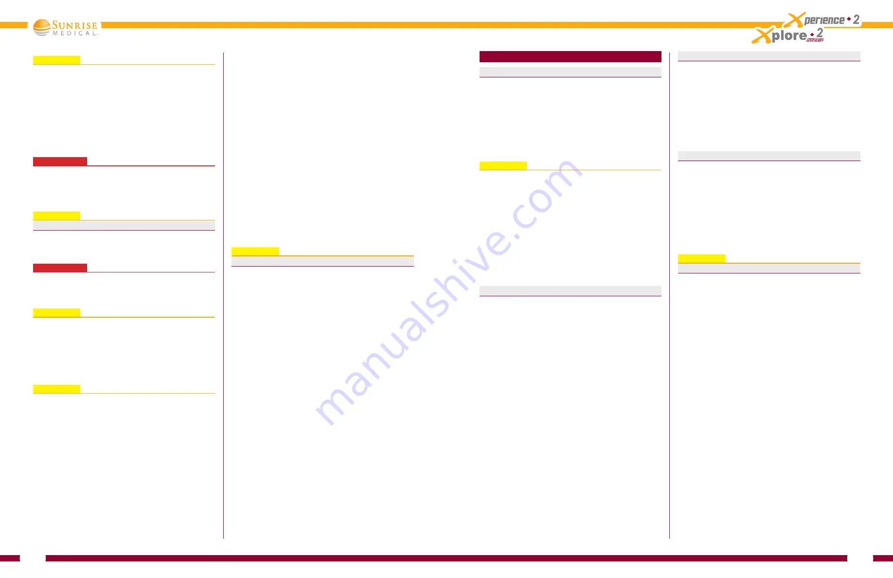 Sunrise Medical zippie  XPLORE 2-HYBRID Owner'S Manual Download Page 20