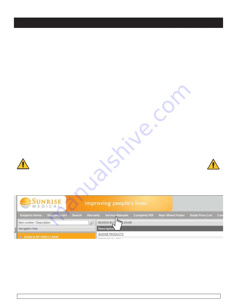 Sunrise Quickie QM-7 Series Service Manual Download Page 3