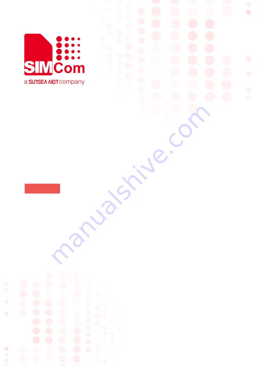 Sunsea AIoT SIMcom R7600E-H Quick Start Manual Download Page 1