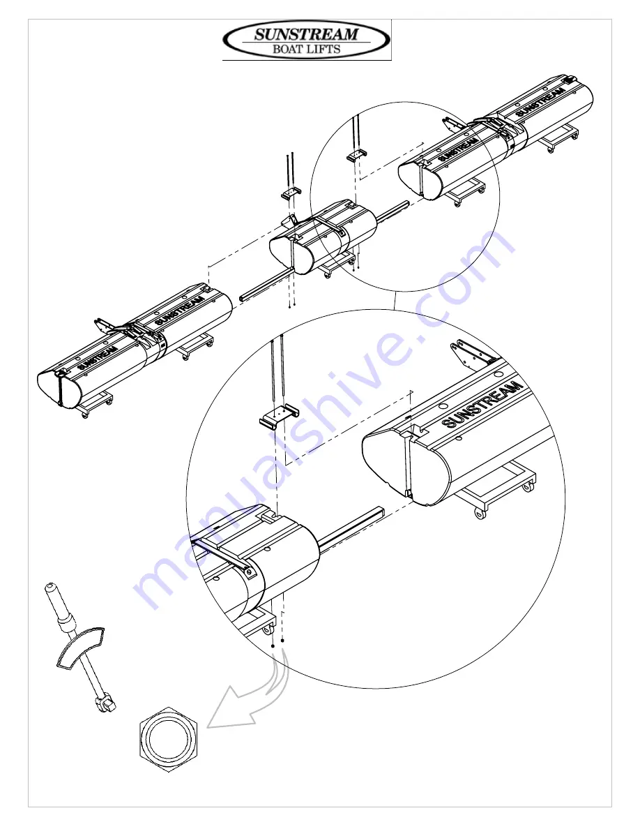 Sunstream BOAT LIFTS FL13018 Assembly And Installation Manual Download Page 8