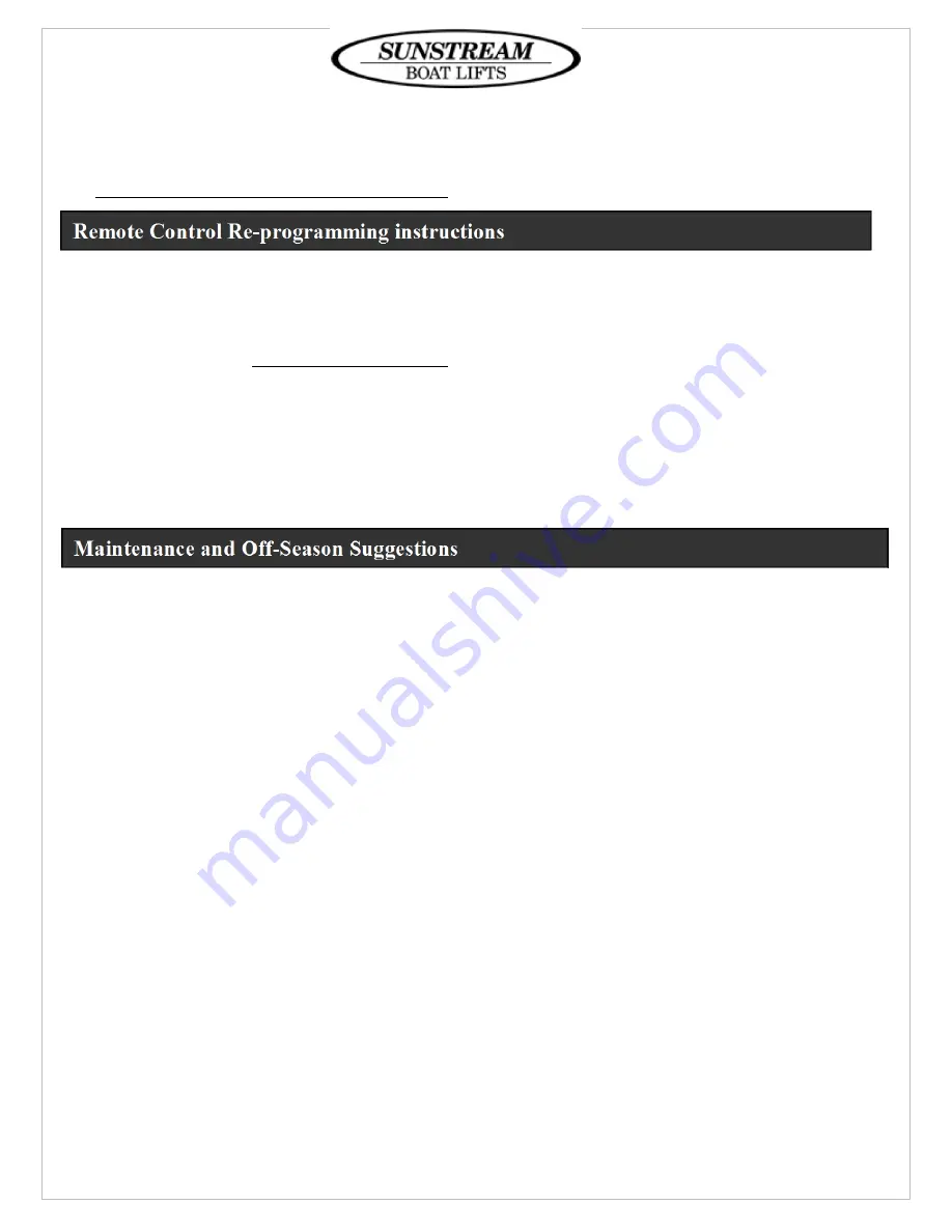 Sunstream FL10014 Use And Installation  Manual Download Page 33