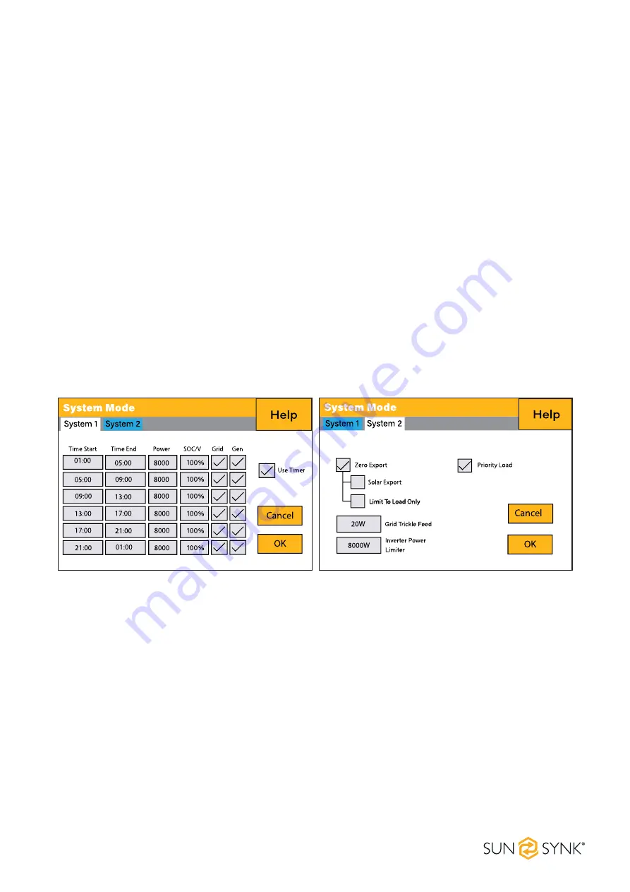 SunSynk ECCO SUN-3.6K-SG04LP1-EU Скачать руководство пользователя страница 48