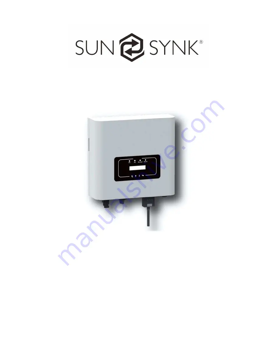 SunSynk SUN-1K-G Скачать руководство пользователя страница 1