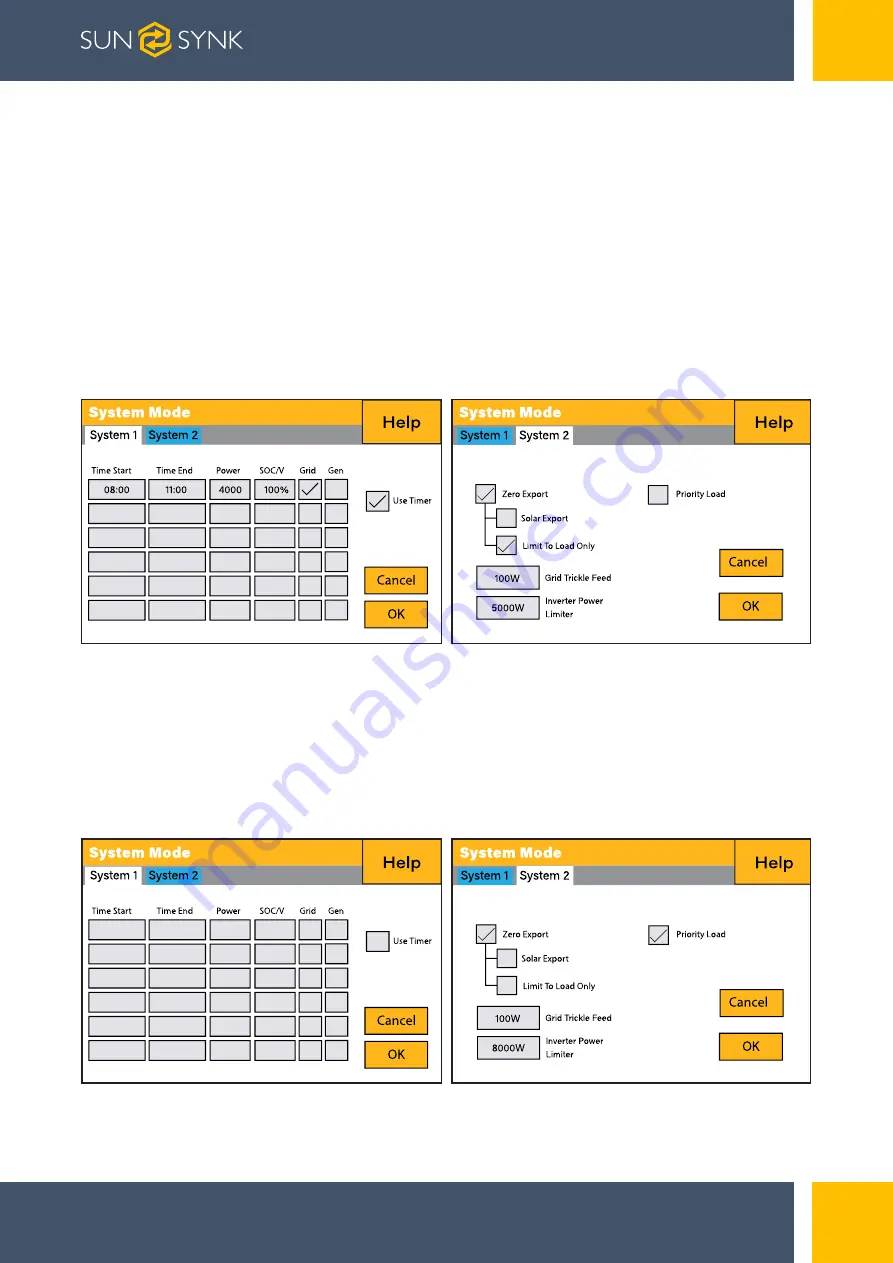 SunSynk SUNSYNK-3.6K-SG04LP1 Installer Manual Download Page 52