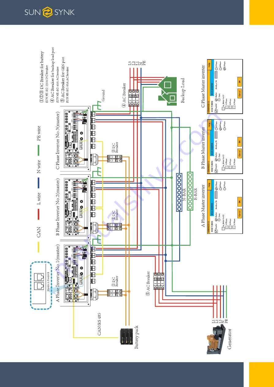 SunSynk SUNSYNK-8K-SG01LP1 Installer Manual Download Page 37