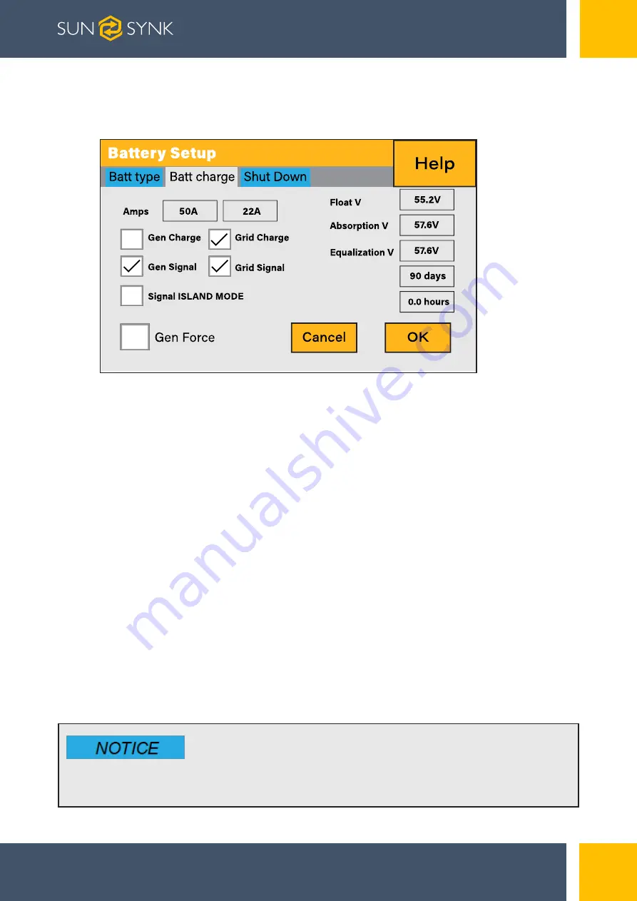 SunSynk SUNSYNK-8K-SG01LP1 Installer Manual Download Page 47