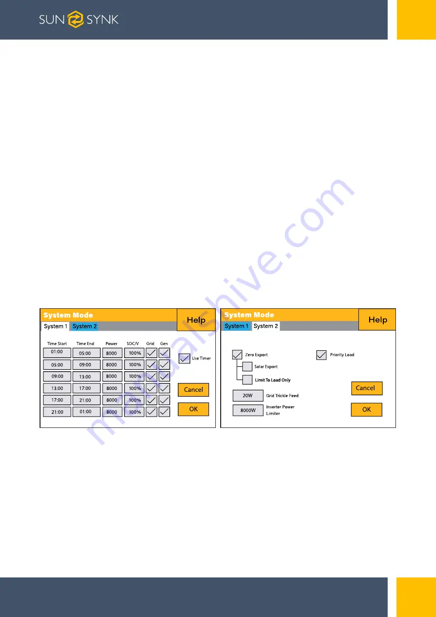 SunSynk SUNSYNK-8K-SG01LP1 Скачать руководство пользователя страница 57