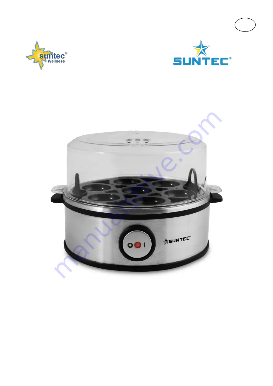 Suntec Wellness EGG-8564 design Instruction Manual Download Page 12