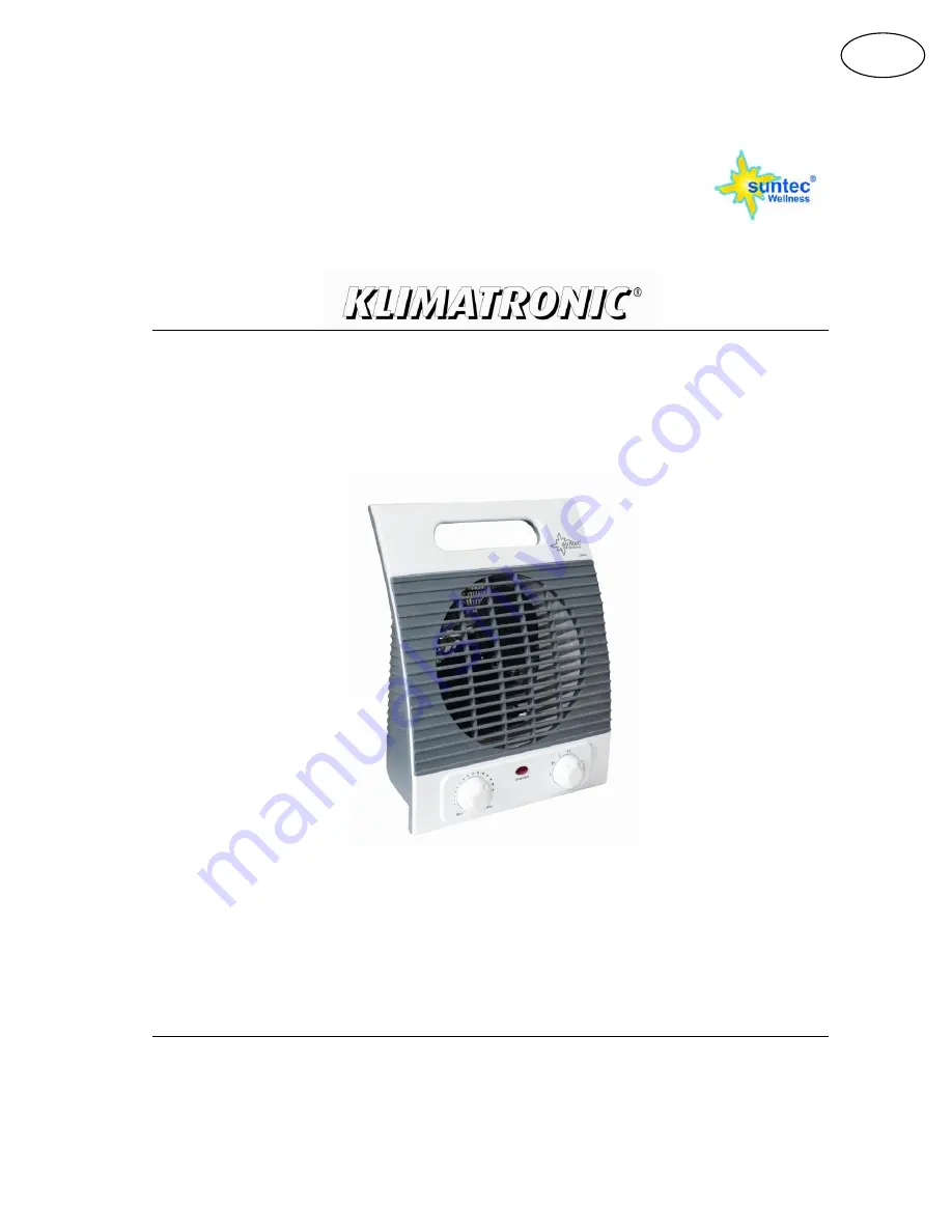 Suntec Wellness Klimatronic 2000 AIR BOOSTER DESIGN Скачать руководство пользователя страница 19