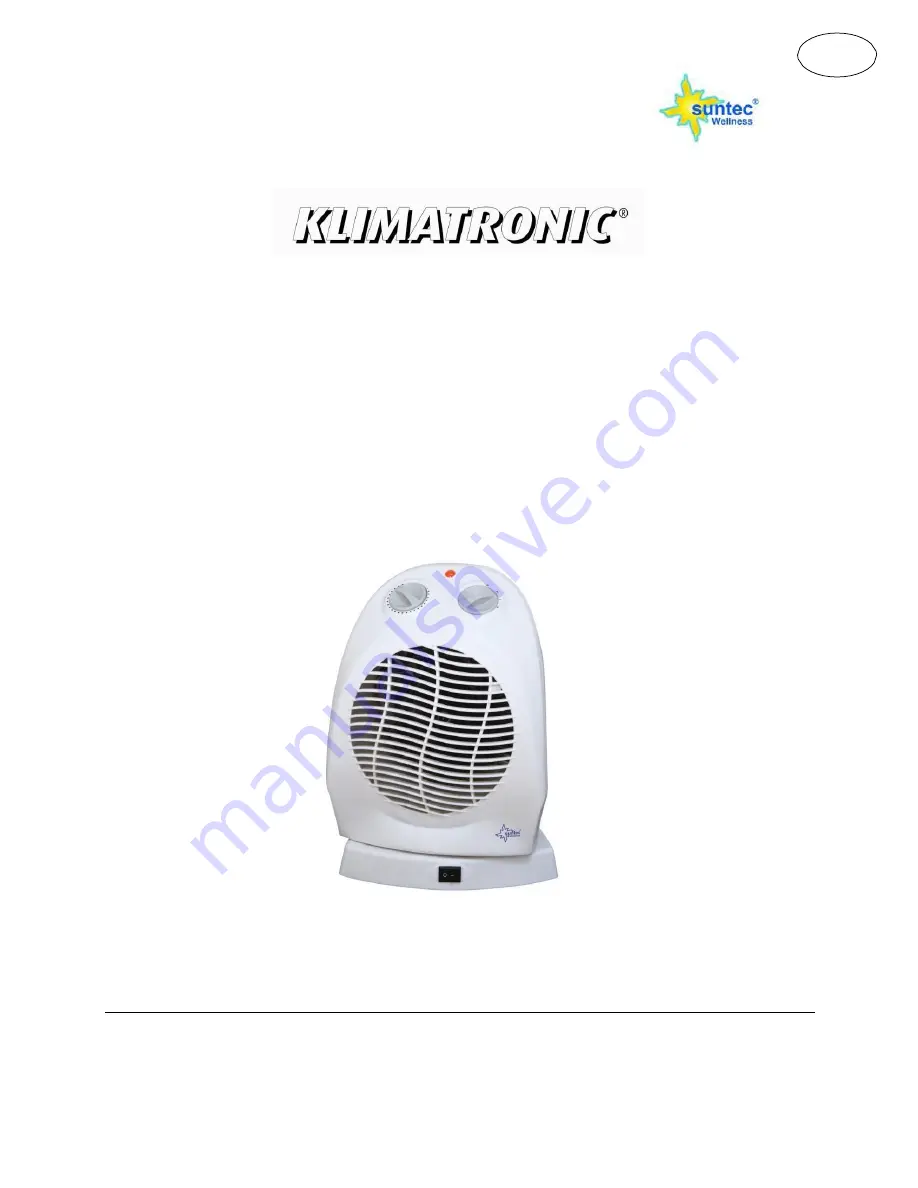 Suntec Wellness Klimatronic AIR BOOSTER 2000 OSC Instruction Manual Download Page 30