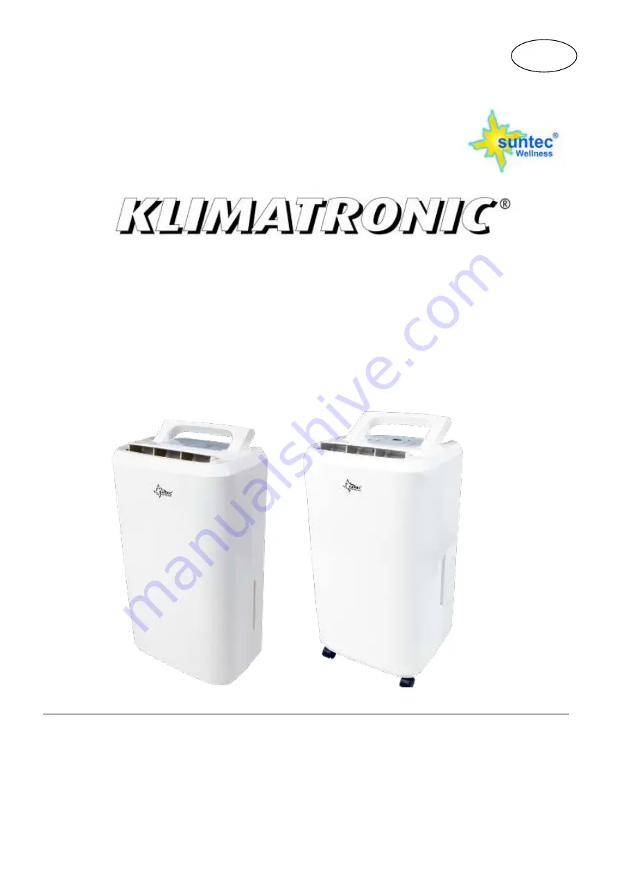 Suntec Wellness Klimatronic DryFix 10 Pure Скачать руководство пользователя страница 33