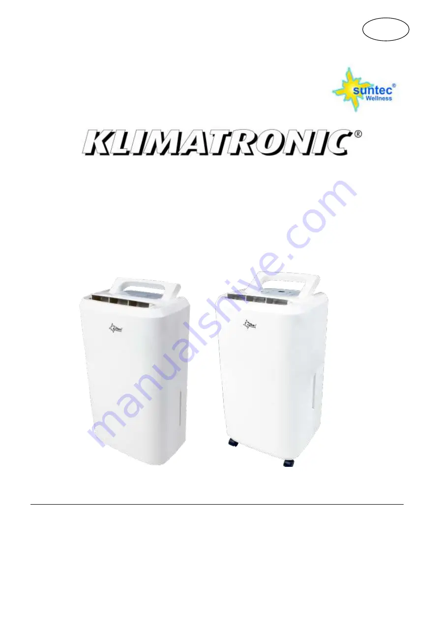 Suntec Wellness Klimatronic DryFix 10 Pure Скачать руководство пользователя страница 43