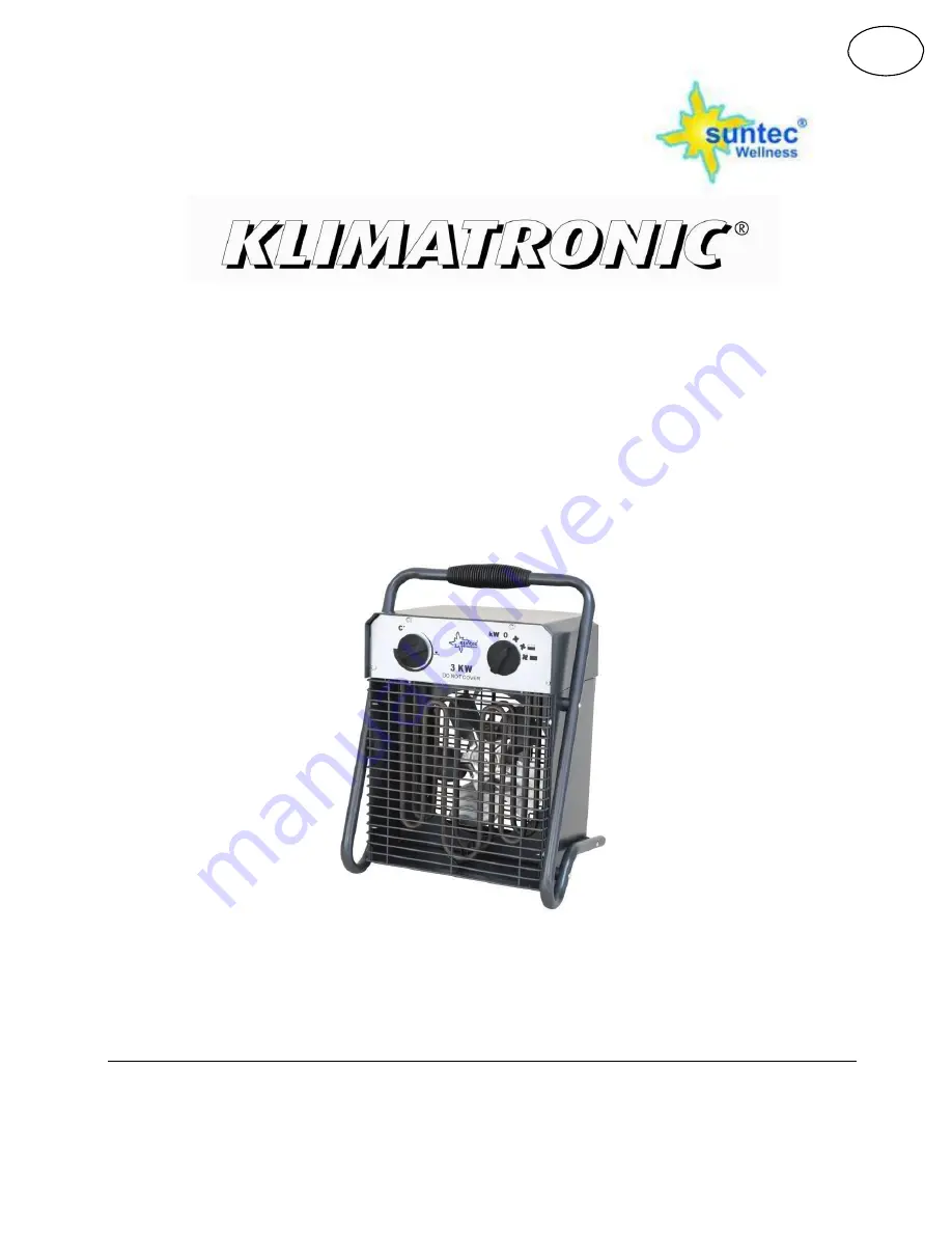 Suntec Wellness Klimatronic Heat Cannon 2000 Скачать руководство пользователя страница 25