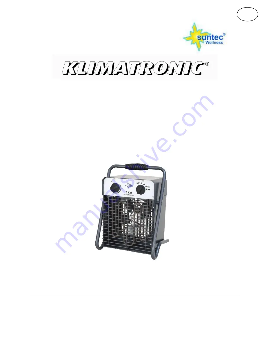 Suntec Wellness Klimatronic Heat Cannon 2000 Скачать руководство пользователя страница 39