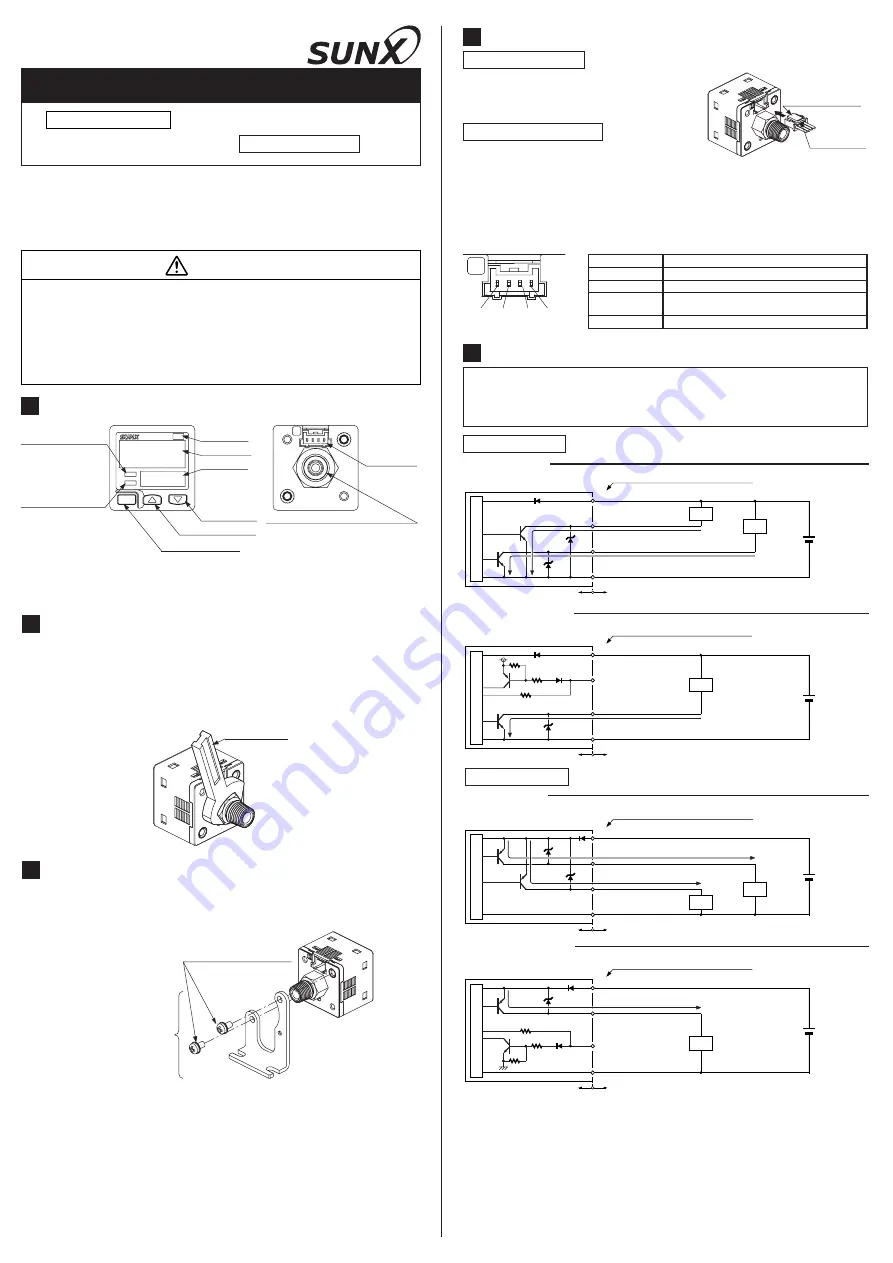 Sunx DP-100-M Series Instruction Manual Download Page 1