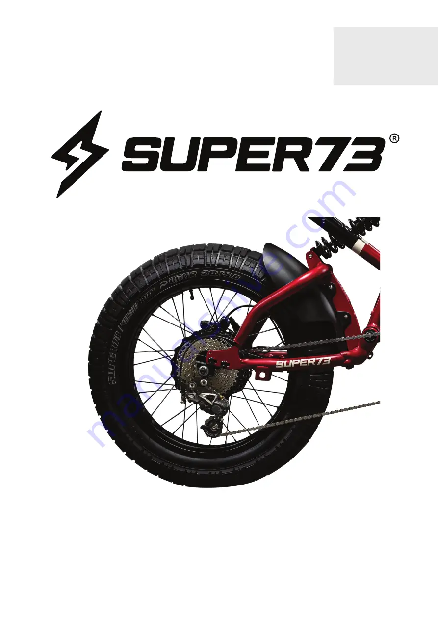 SUPER73 10 SPEED KIT Скачать руководство пользователя страница 1