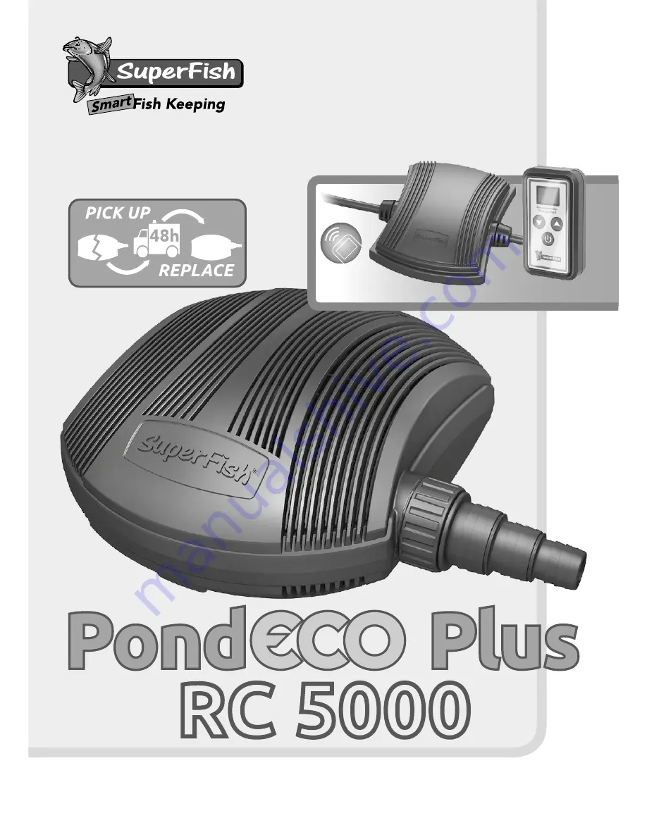 SuperFish Pondeco Plus RC 500 Скачать руководство пользователя страница 1