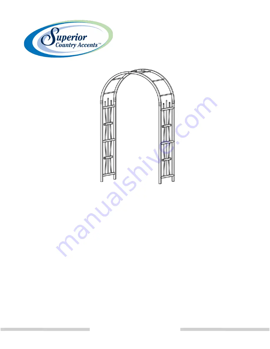 Superior Country Accents Two Hoop Arbor Assembly Manual Download Page 1