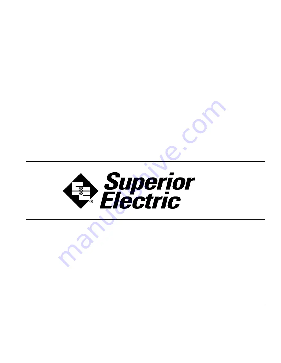 Superior Electric STABILINE CRA141S010 Instructions Manual Download Page 18