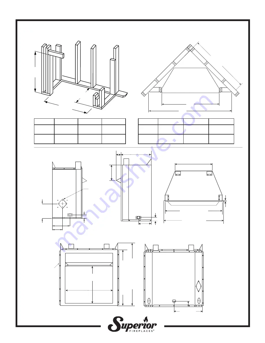 Superior Fireplaces VRE4036 Series Assembly Instructions Download Page 1