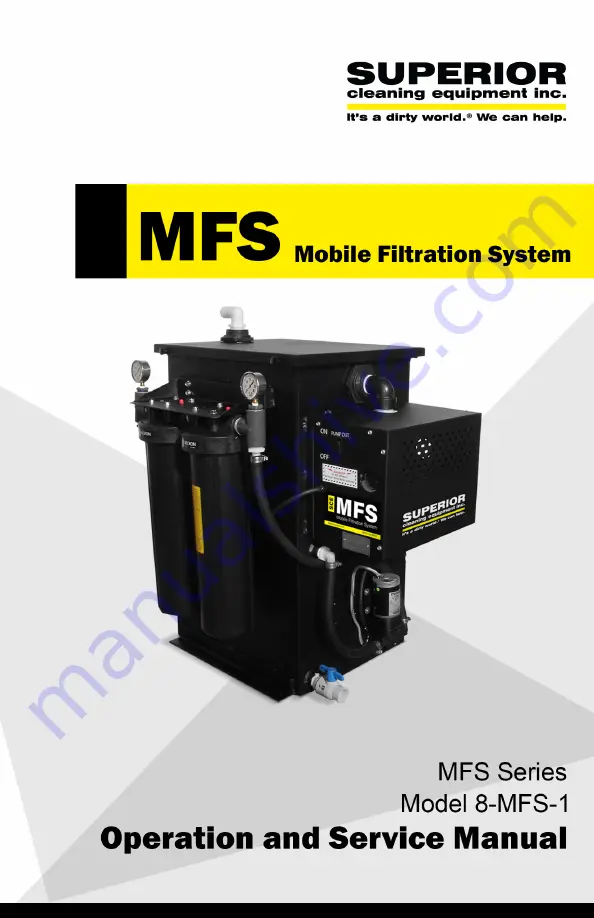 Superior 8-MFS-1 Operation And Service Manual Download Page 1