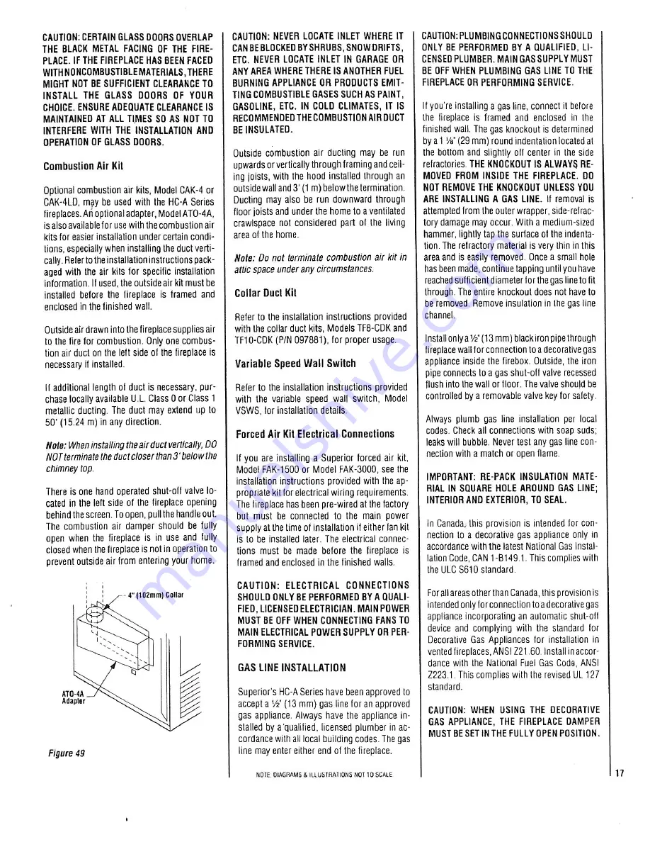 Superior HC-3320A Installation Instructions Manual Download Page 17