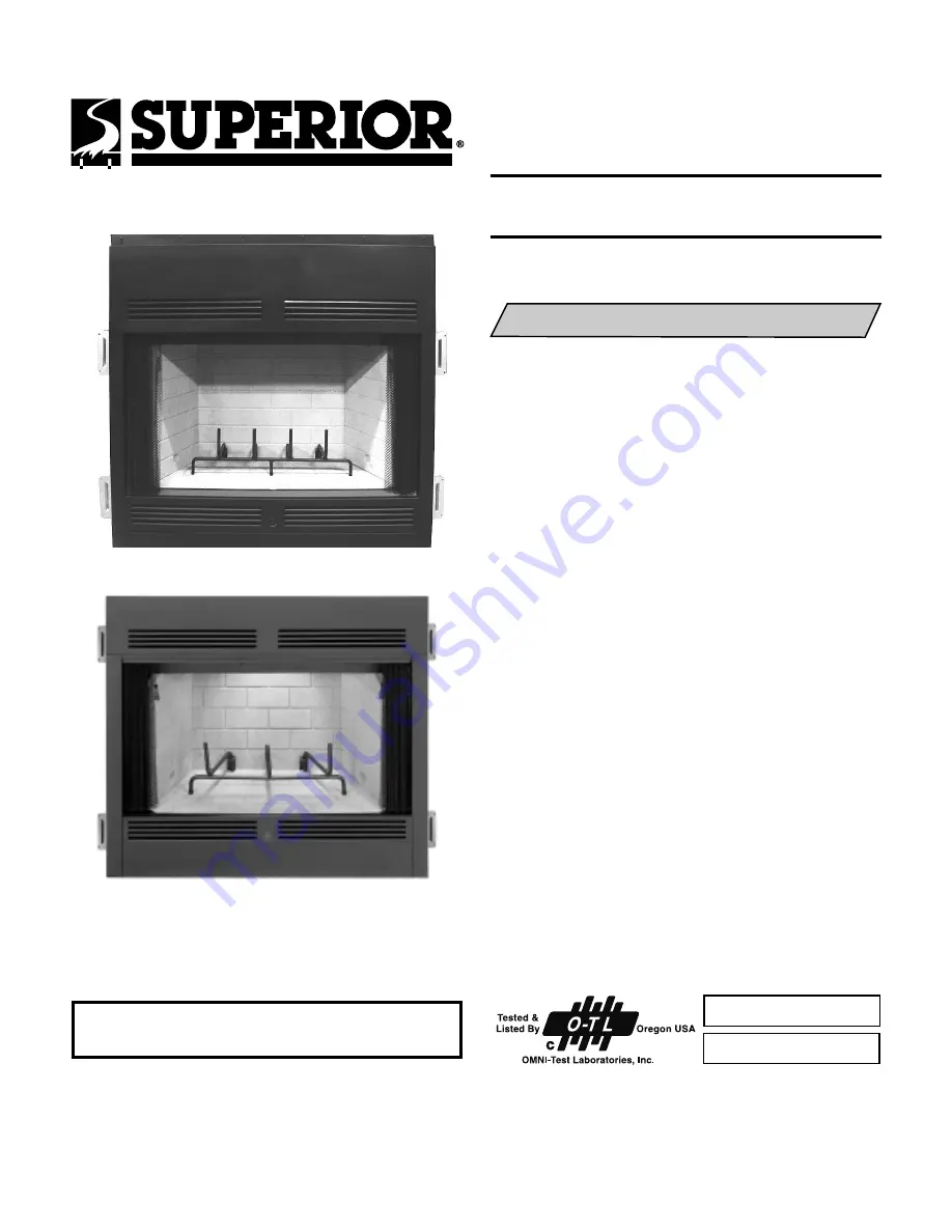 Superior LBC-3824 Скачать руководство пользователя страница 1