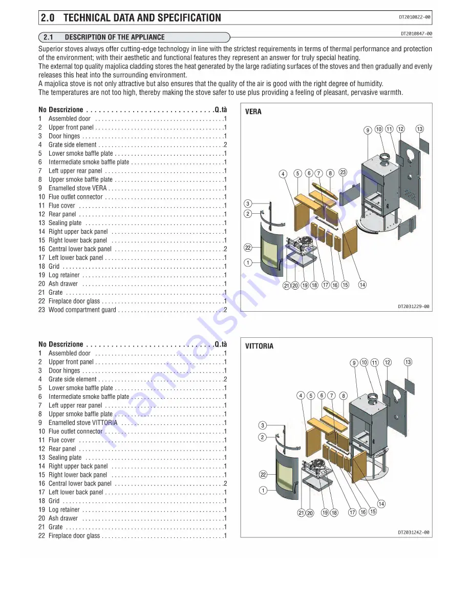 Superior Maddalena Installation & Use Manual Download Page 19