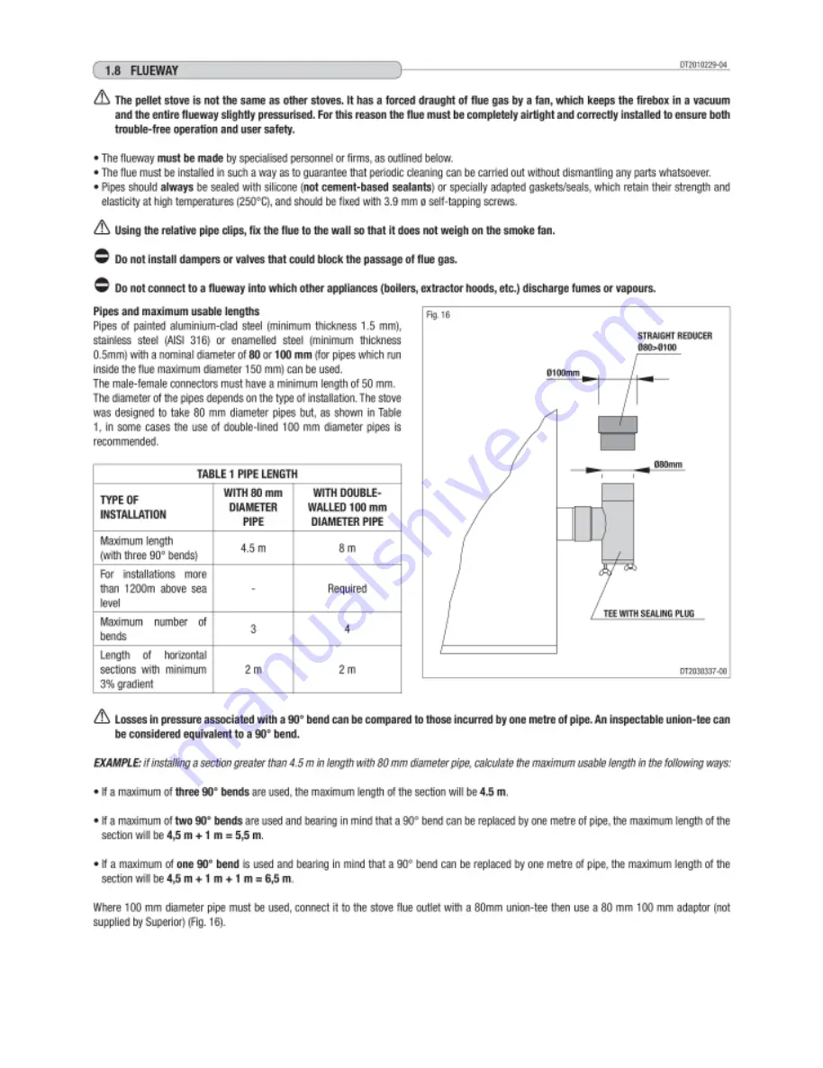 Superior Robeys GIOIA Instructions For Installation, Use And Maintenance Manual Download Page 15