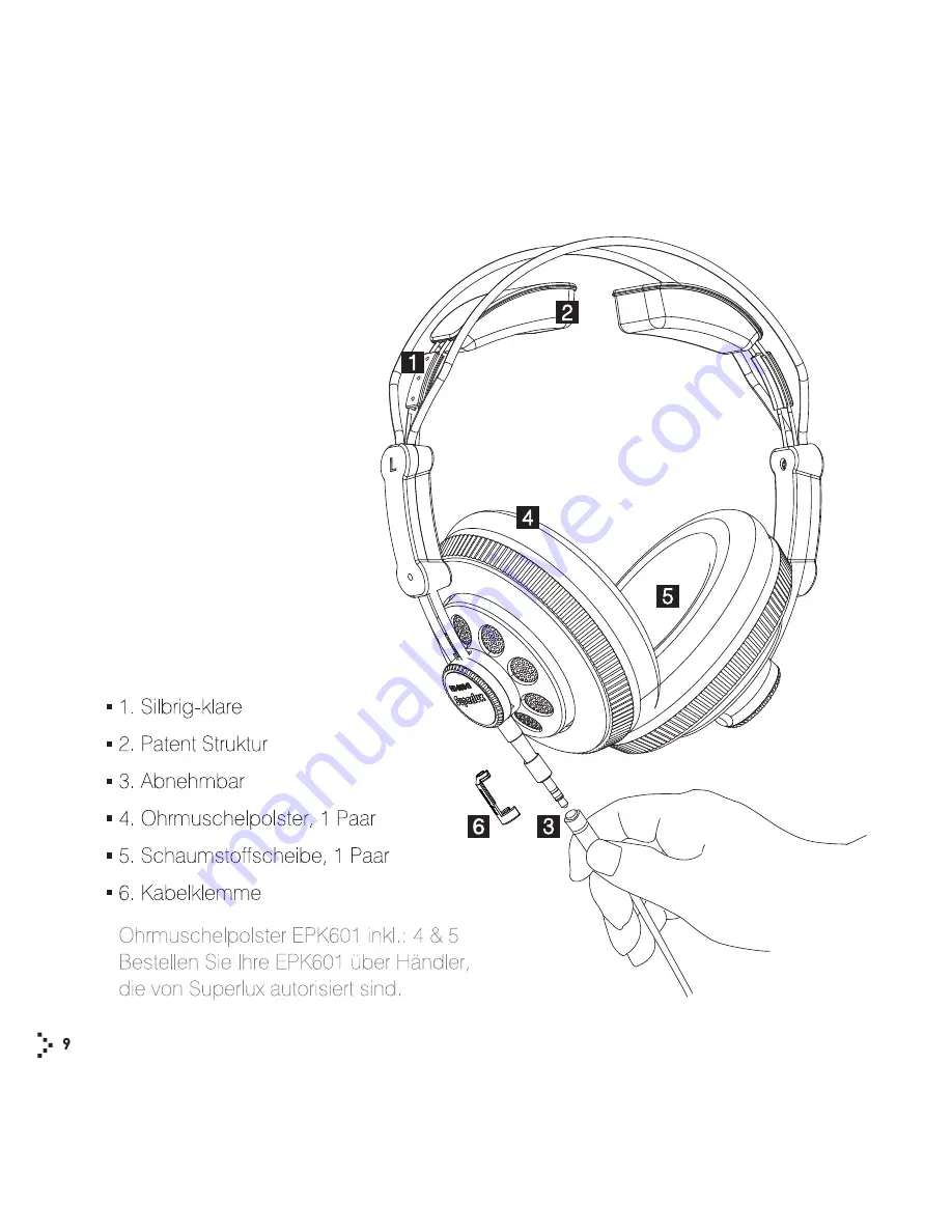 Superlux HD668B Скачать руководство пользователя страница 10