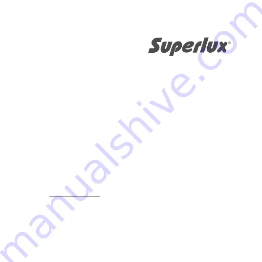 Superlux MA500 Series Manual Download Page 7