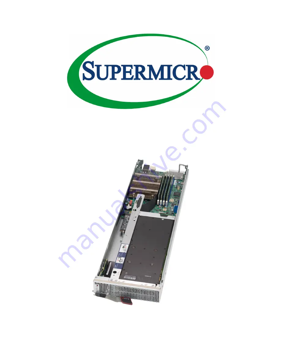 Supermicro SuperBlade SBI-4119MG-X Скачать руководство пользователя страница 1