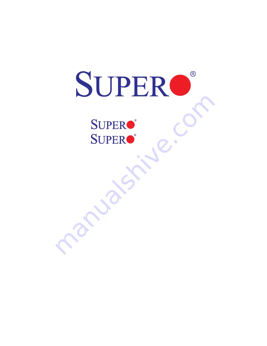 Supermicro Supero X8DA6 User Manual Download Page 1