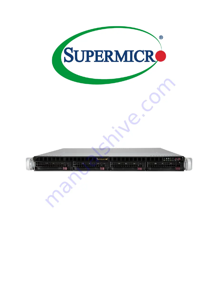 Supermicro SuperServer 510P-M Скачать руководство пользователя страница 1