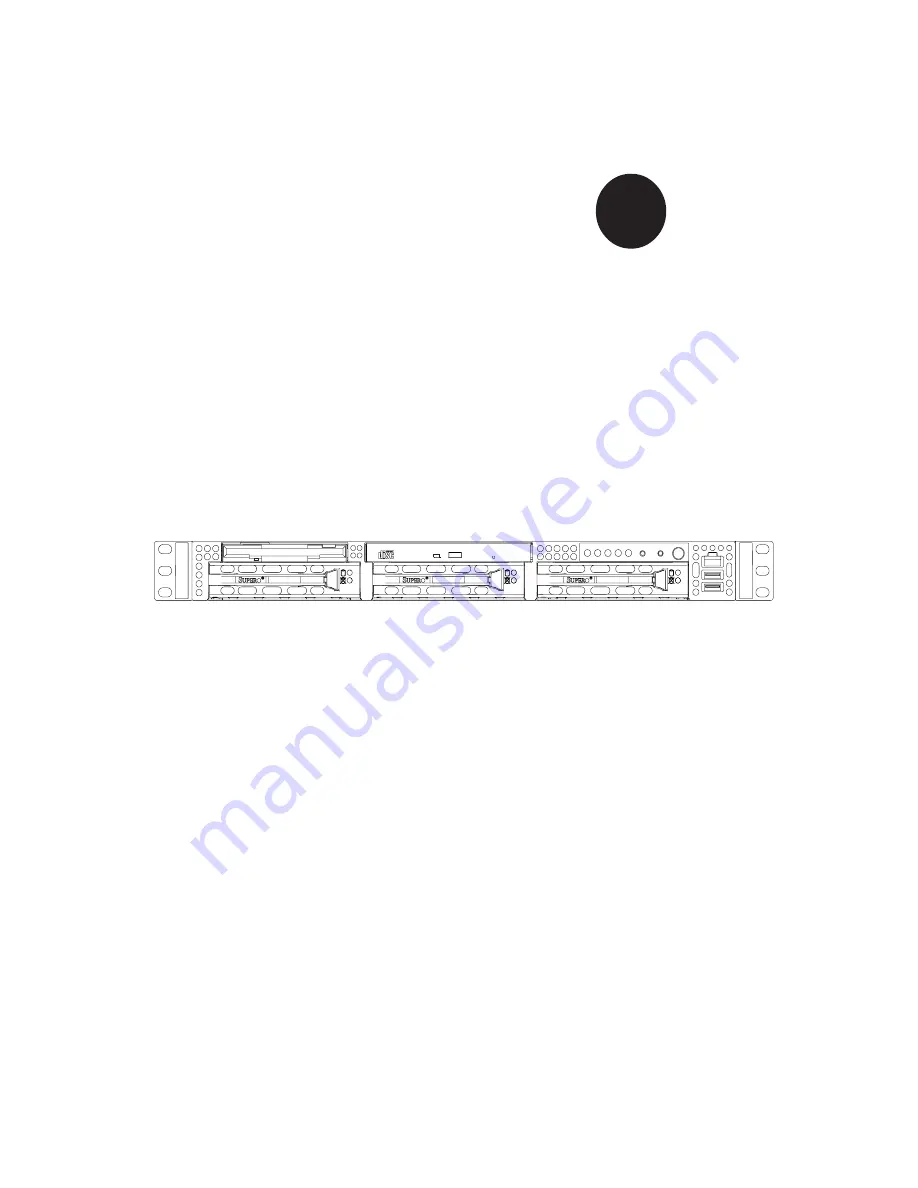 Supermicro SUPERSERVER 6012P-8 User Manual Download Page 1