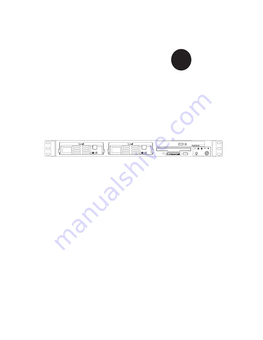 Supermicro SUPERSERVER 6014L-T User Manual Download Page 1