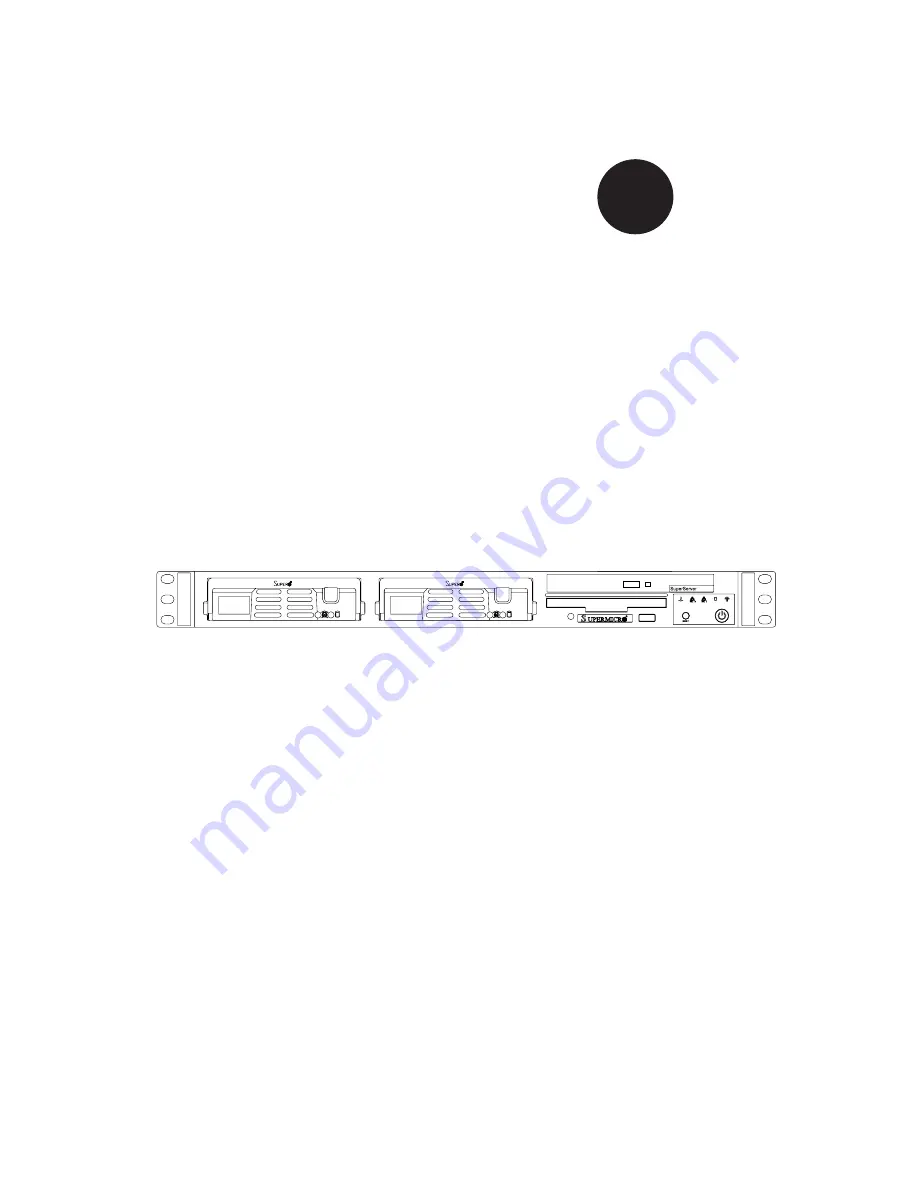 Supermicro SUPERSERVER 6014V-T2 User Manual Download Page 1