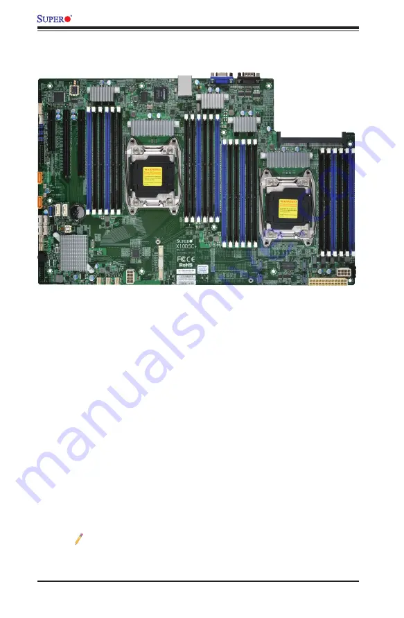 Supermicro X10DSC+ Скачать руководство пользователя страница 10