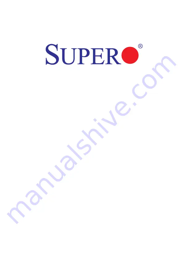 Supero X10DDW-i User Manual Download Page 1