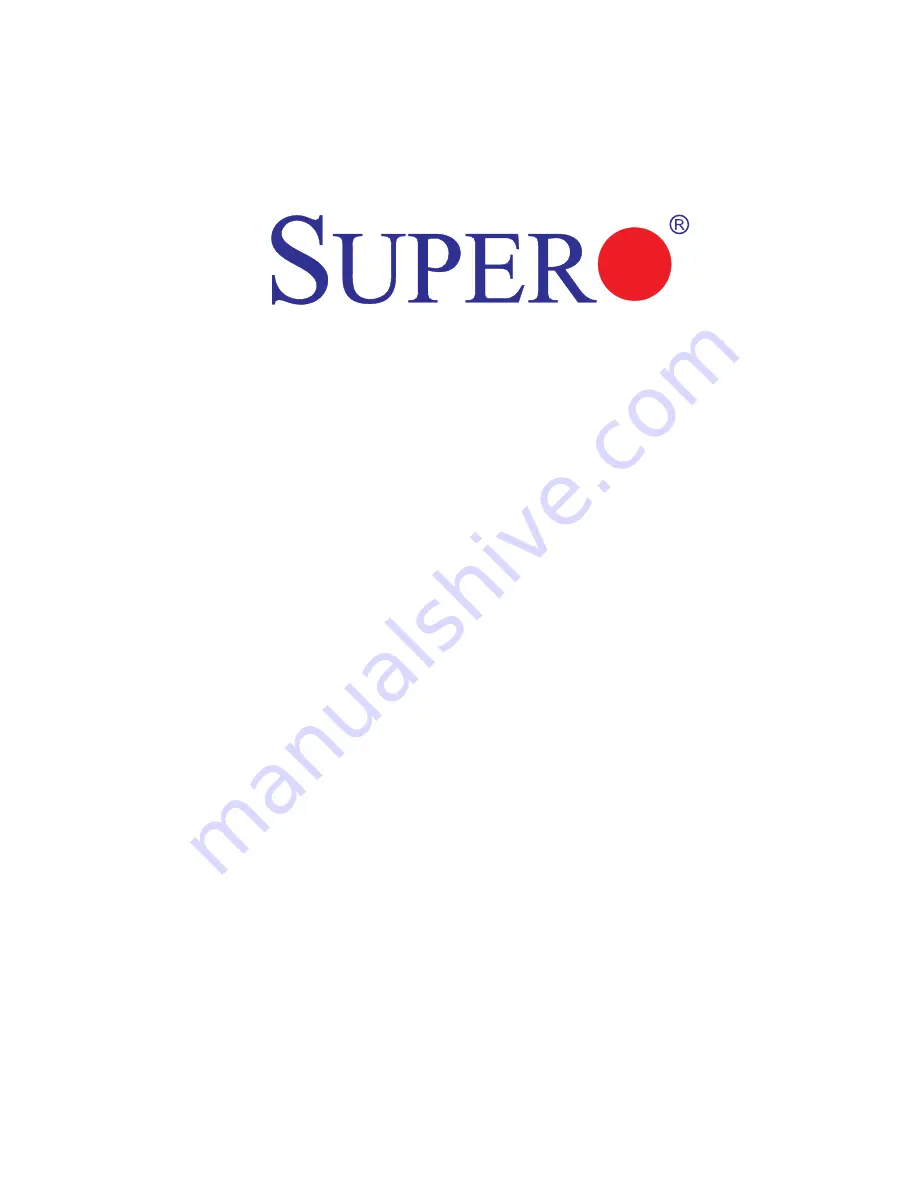 Supero X10DRFR User Manual Download Page 1