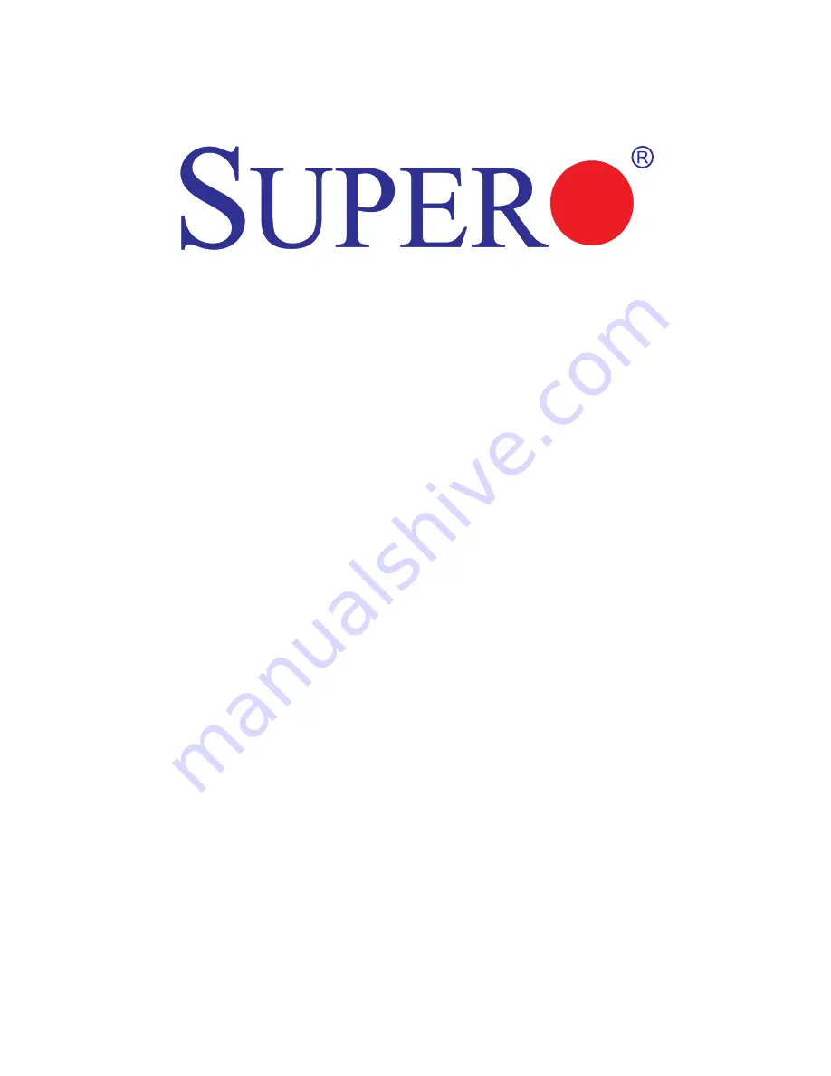 Supero X10SL7-F User Manual Download Page 1