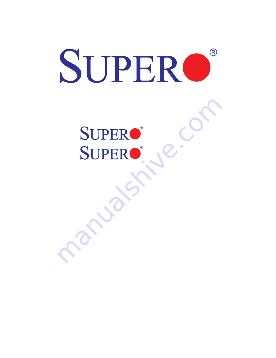 Supero X7SLA-H User Manual Download Page 1