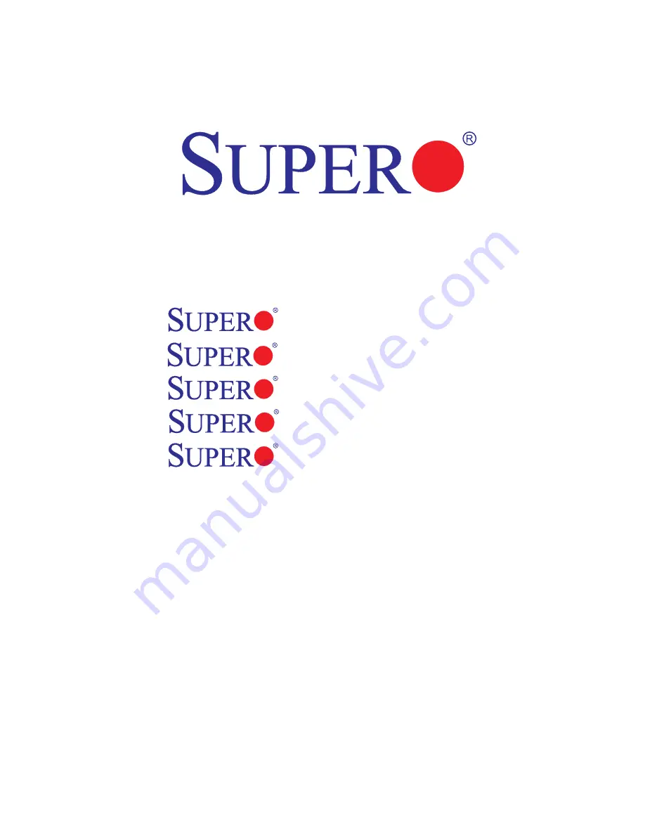 Supero X8DTT-H+ User Manual Download Page 1