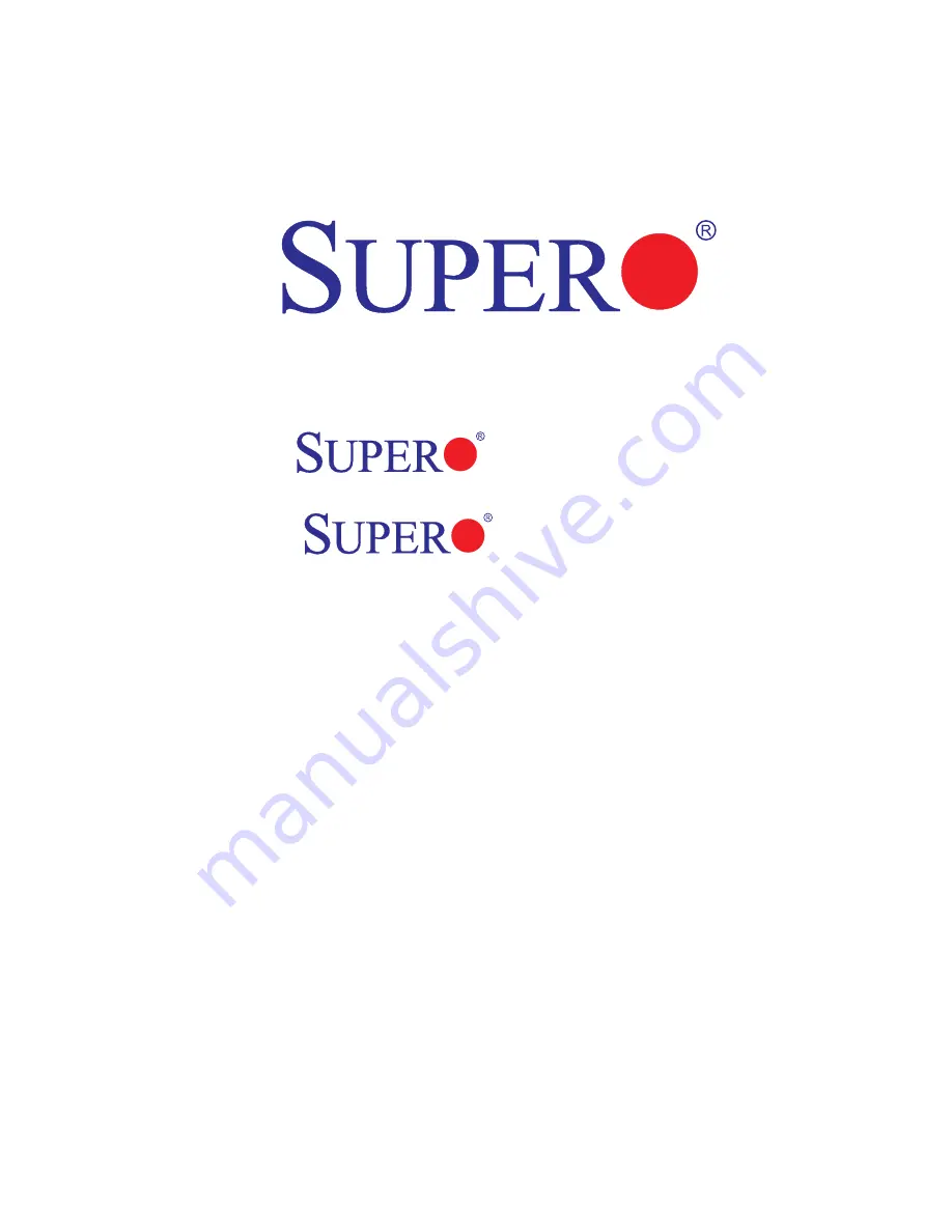 Supero X9DAL-3 User Manual Download Page 1