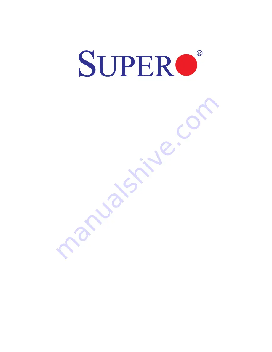 Supero X9DRT-F User Manual Download Page 1